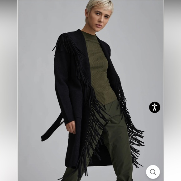 Anthropologie NWT NVLT Fringed Coatigan size XL. - Picture 2 of 16